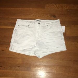 White Denim Jean Shorts